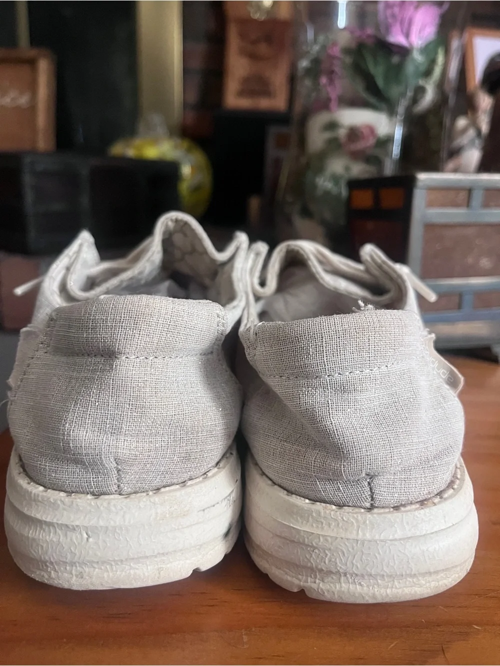 Hey Dudes!  Grey. Size 7